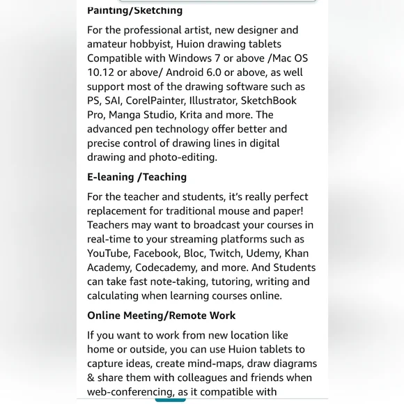 Huion Drawing Tablet - Picture 14 of 15